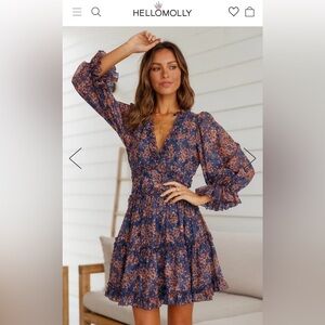 Brand New with tags Hello Molly Gossip Queen Dress Navy - size L/US 8.